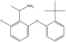 1-[2-(2-tert-butylphenoxy)-6-fluorophenyl]ethan-1-amine Struktur