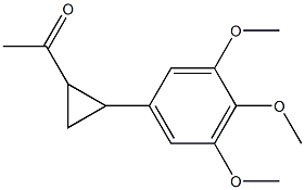 1-[2-(3,4,5-trimethoxyphenyl)cyclopropyl]ethan-1-one Struktur