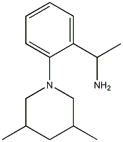 1-[2-(3,5-dimethylpiperidin-1-yl)phenyl]ethan-1-amine Struktur