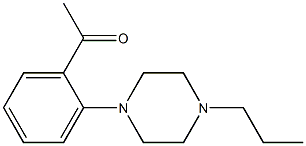 1-[2-(4-propylpiperazin-1-yl)phenyl]ethan-1-one Struktur