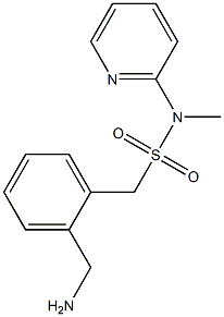 1-[2-(aminomethyl)phenyl]-N-methyl-N-(pyridin-2-yl)methanesulfonamide Struktur