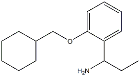 1-[2-(cyclohexylmethoxy)phenyl]propan-1-amine Struktur