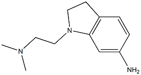 1-[2-(dimethylamino)ethyl]-2,3-dihydro-1H-indol-6-amine Struktur