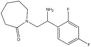 1-[2-amino-2-(2,4-difluorophenyl)ethyl]azepan-2-one Struktur