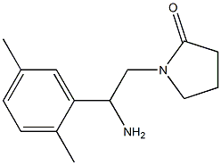 1-[2-amino-2-(2,5-dimethylphenyl)ethyl]pyrrolidin-2-one Struktur