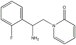 1-[2-amino-2-(2-fluorophenyl)ethyl]pyridin-2(1H)-one Struktur