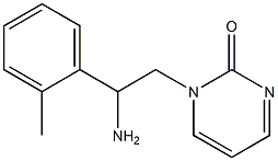 1-[2-amino-2-(2-methylphenyl)ethyl]pyrimidin-2(1H)-one Struktur