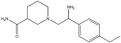 1-[2-amino-2-(4-ethylphenyl)ethyl]piperidine-3-carboxamide Struktur