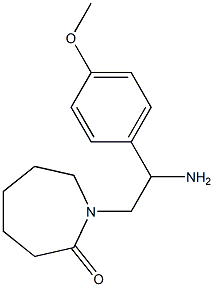 1-[2-amino-2-(4-methoxyphenyl)ethyl]azepan-2-one Struktur