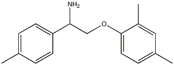 1-[2-amino-2-(4-methylphenyl)ethoxy]-2,4-dimethylbenzene Struktur