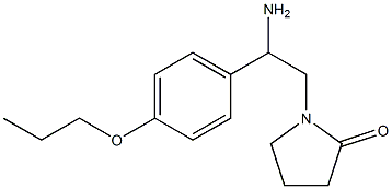 1-[2-amino-2-(4-propoxyphenyl)ethyl]pyrrolidin-2-one Struktur