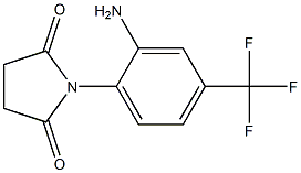 1-[2-amino-4-(trifluoromethyl)phenyl]pyrrolidine-2,5-dione Struktur