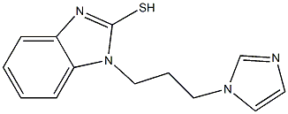 1-[3-(1H-imidazol-1-yl)propyl]-1H-1,3-benzodiazole-2-thiol Struktur