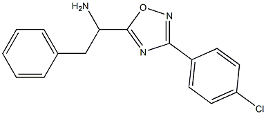 1-[3-(4-chlorophenyl)-1,2,4-oxadiazol-5-yl]-2-phenylethan-1-amine Struktur