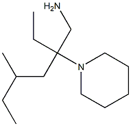 1-[3-(aminomethyl)-5-methylheptan-3-yl]piperidine Struktur