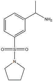 1-[3-(pyrrolidine-1-sulfonyl)phenyl]ethan-1-amine Struktur