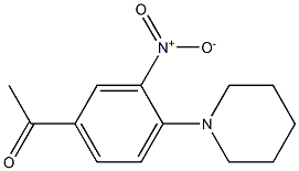 1-[3-nitro-4-(piperidin-1-yl)phenyl]ethan-1-one Struktur