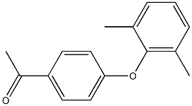 1-[4-(2,6-dimethylphenoxy)phenyl]ethan-1-one Struktur