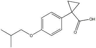 1-[4-(2-methylpropoxy)phenyl]cyclopropane-1-carboxylic acid Struktur