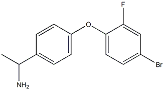 1-[4-(4-bromo-2-fluorophenoxy)phenyl]ethan-1-amine Struktur