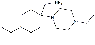 1-[4-(4-ethylpiperazin-1-yl)-1-isopropylpiperidin-4-yl]methanamine Struktur