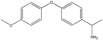 1-[4-(4-methoxyphenoxy)phenyl]ethan-1-amine Struktur