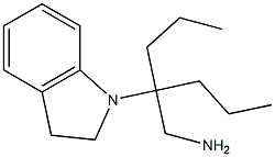 1-[4-(aminomethyl)heptan-4-yl]-2,3-dihydro-1H-indole Struktur