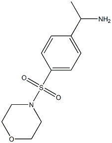 1-[4-(morpholine-4-sulfonyl)phenyl]ethan-1-amine Struktur