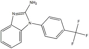 1-[4-(trifluoromethyl)phenyl]-1H-1,3-benzodiazol-2-amine Struktur