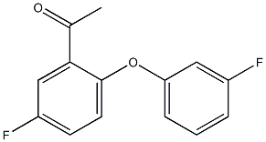 1-[5-fluoro-2-(3-fluorophenoxy)phenyl]ethan-1-one Struktur