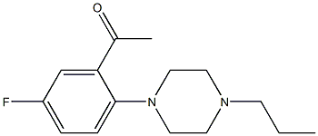 1-[5-fluoro-2-(4-propylpiperazin-1-yl)phenyl]ethan-1-one Struktur