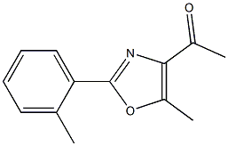 1-[5-methyl-2-(2-methylphenyl)-1,3-oxazol-4-yl]ethan-1-one Struktur