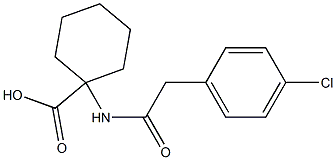 1-{[(4-chlorophenyl)acetyl]amino}cyclohexanecarboxylic acid Struktur