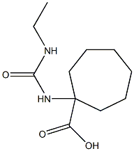 1-{[(ethylamino)carbonyl]amino}cycloheptanecarboxylic acid Struktur