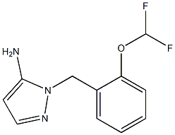 1-{[2-(difluoromethoxy)phenyl]methyl}-1H-pyrazol-5-amine Struktur