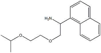 1-{1-amino-2-[2-(propan-2-yloxy)ethoxy]ethyl}naphthalene Struktur