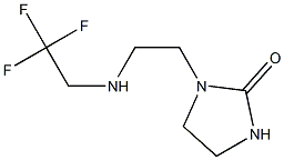 1-{2-[(2,2,2-trifluoroethyl)amino]ethyl}imidazolidin-2-one Struktur