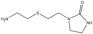 1-{2-[(2-aminoethyl)sulfanyl]ethyl}imidazolidin-2-one Struktur