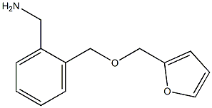 1-{2-[(2-furylmethoxy)methyl]phenyl}methanamine Struktur