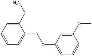 1-{2-[(3-methoxyphenoxy)methyl]phenyl}methanamine Struktur