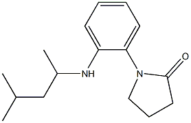 1-{2-[(4-methylpentan-2-yl)amino]phenyl}pyrrolidin-2-one Struktur