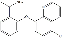 1-{2-[(5-chloroquinolin-8-yl)oxy]phenyl}ethan-1-amine Struktur