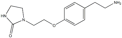 1-{2-[4-(2-aminoethyl)phenoxy]ethyl}imidazolidin-2-one Struktur