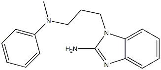 1-{3-[methyl(phenyl)amino]propyl}-1H-1,3-benzodiazol-2-amine Struktur