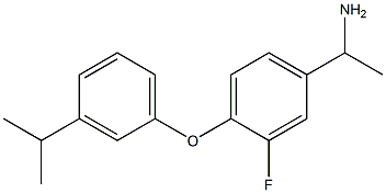 1-{3-fluoro-4-[3-(propan-2-yl)phenoxy]phenyl}ethan-1-amine Struktur