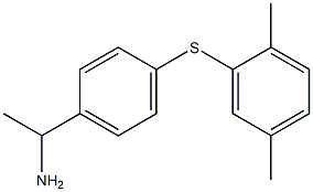 1-{4-[(2,5-dimethylphenyl)sulfanyl]phenyl}ethan-1-amine Struktur