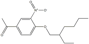 1-{4-[(2-ethylhexyl)oxy]-3-nitrophenyl}ethan-1-one Struktur