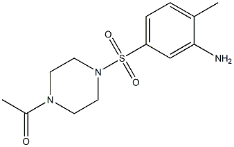 1-{4-[(3-amino-4-methylbenzene)sulfonyl]piperazin-1-yl}ethan-1-one Struktur