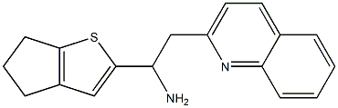 1-{4H,5H,6H-cyclopenta[b]thiophen-2-yl}-2-(quinolin-2-yl)ethan-1-amine Struktur