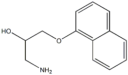 1-amino-3-(1-naphthyloxy)propan-2-ol Struktur